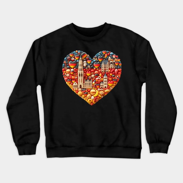 I Love Germany Crewneck Sweatshirt by Dmytro